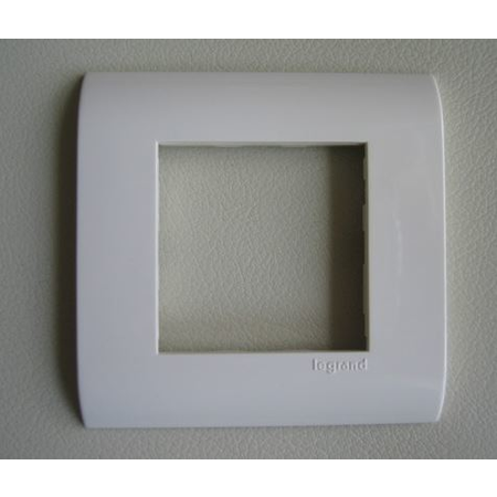 PLACA ORNAMENT PENTRU 2 MODULE, ALB, LEGRAND MOSAIC