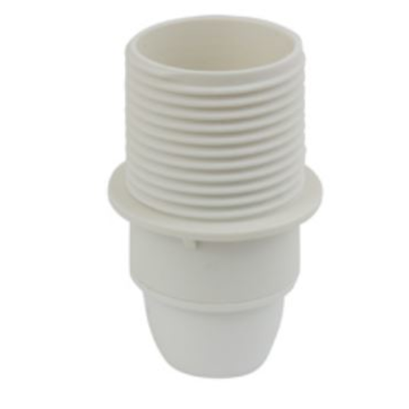 Dulie e14 threaded plastic entry white