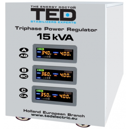 Stabilizator tensiune trifazat 380v 12 kw 15kva