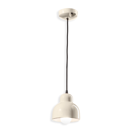 SOSPENSIONE GRANDE / LARGE PENDANT DECO BERIMBAU FINISH CRM - CREMA C2611