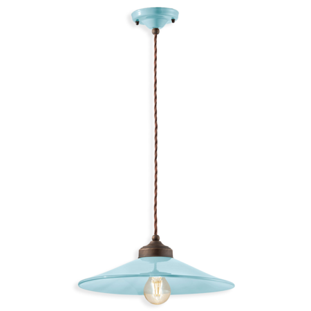 SOSPENSIONE D.35 / PENDANT D.35 RETRO COLORS FINISH AZZ - AZZURRO C1631