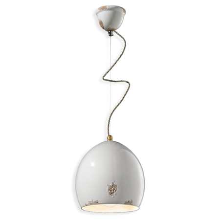 Lustra, lampa suspendata RETRO VAGUE FINISH VIB - VINTAGE BIANCO C1414