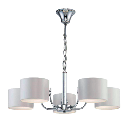 CANDELABRU MELODY 5XE27 ALB/KROM