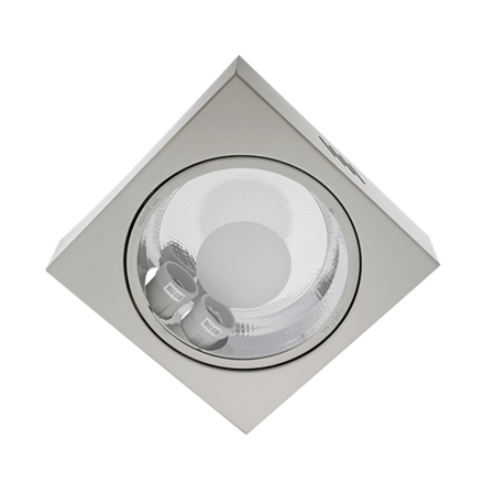 SPOT LED GL214 + 2XBECURI LED 9W 4000K SATIN NICKEL