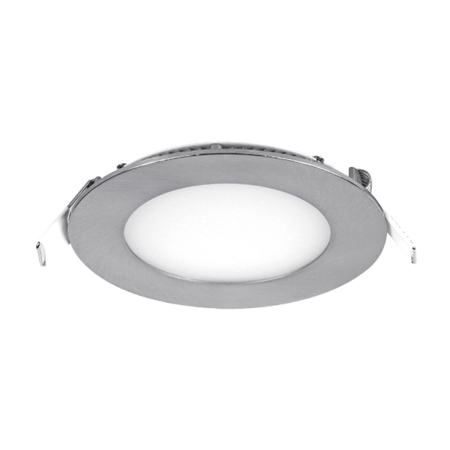 LED PANEL ROTUND 8W 2700K-3000K SATIN NICHEL Ф120MM