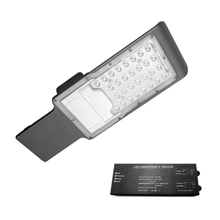 Stellar route smd led lampa stradala 30w 5500k ip65+ kit emergenta