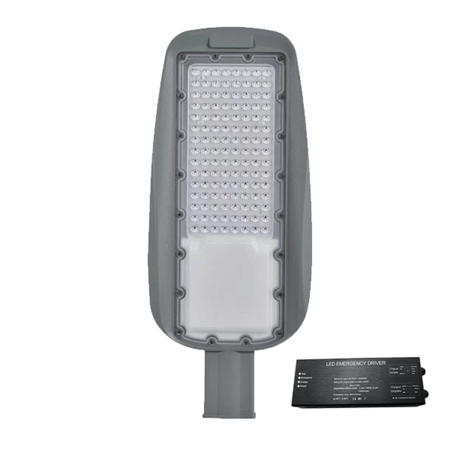 Lampa led stradala prague smd 100w 3000k ip65+ kit emergenta