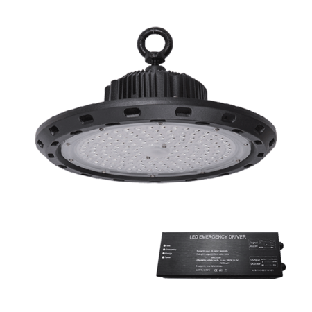 Viena smd led lampa industriala suspendata 100w 5500k ip65+ kit emergenta