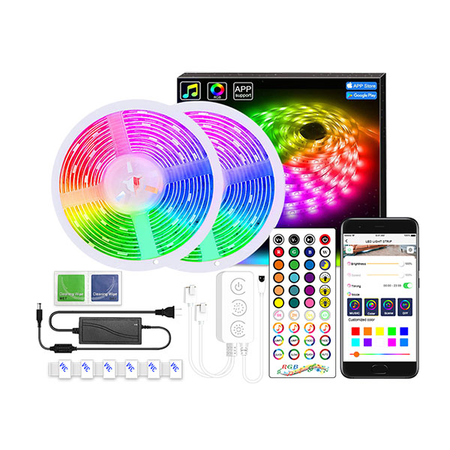 BANDA LED RGB SINCRON MUZICA BLUETOOTH , SET