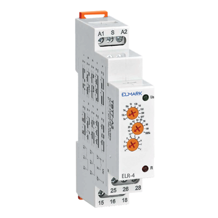 ELR-4 MULTIFUNC. RELAY 12-240V AC/DC 2ХSPDT 2x16А