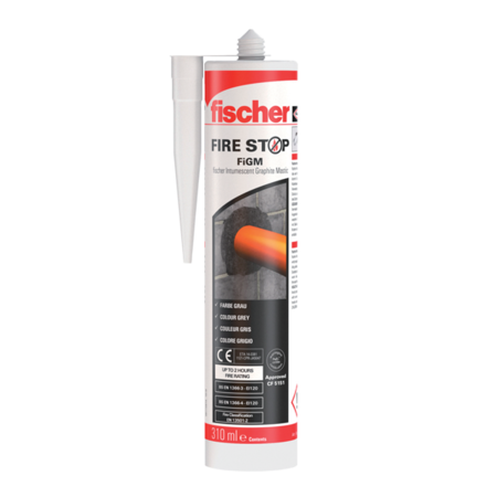 FISCHER FIGM 310 INTUMESCENT GRAPHITE MASTIC 310ml