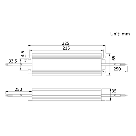 Sursa de alimentare pentru banda led- 200W 230AC/12VDC IP67 -garantie 7 ani