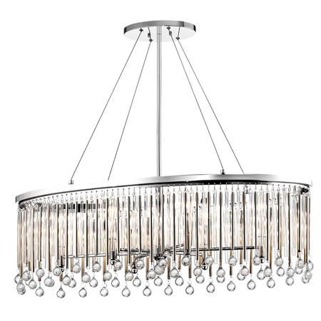 Corp de iluminat suspendat, lustra Piper 6 Light Oval Chandelier/ Pendant