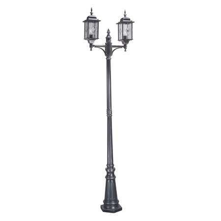 Stalp decorativ pentru exterior, iluminat gradini parcuri, wexford 2 light lamp post