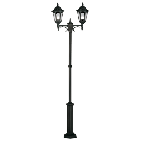 Stalp decorativ pentru exterior, iluminat gradini parcuri, parish 2 light twin lamp post