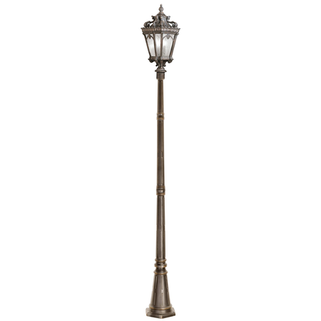 Stalp decorativ pentru exterior, iluminat gradini parcuri, tournai 3 light extra large lamp post