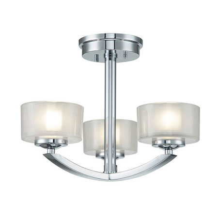 Plafoniera Meridian 3 Light Semi-flush Mount