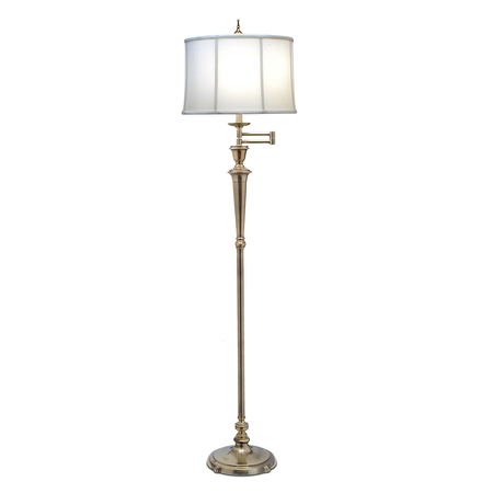 Lampa de podea Arlington 1 Light Swing Arm Floor Lamp – Burnished Brass