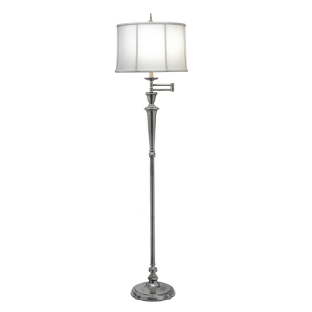 Lampa de podea Arlington 1 Light Swing Arm Floor Lamp – Antique Nickel