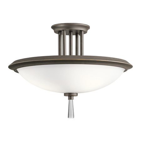 Plafoniera Dreyfus 3 Light Semi Flush – Olde Bronze