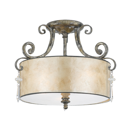 Plafoniera Kendra 3 Light Semi-Flush Light