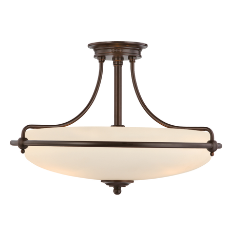 Plafoniera Griffin 4 Light Semi-Flush Light – Palladian Bronze