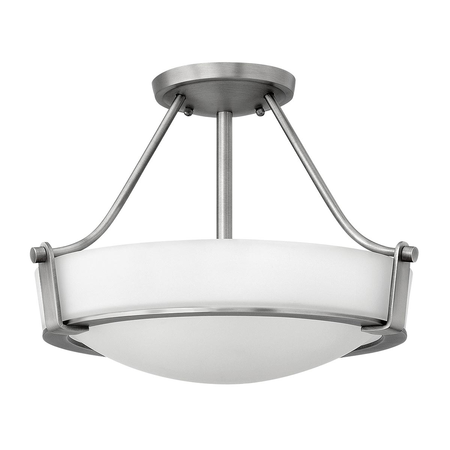 Plafoniera Hathaway 3 Light Small Semi-flush – Antique Nickel