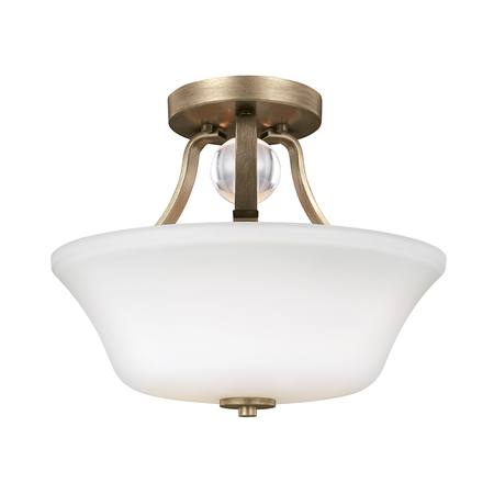 Plafoniera Evington 2 Light Semi-Flush – Sunset Gold