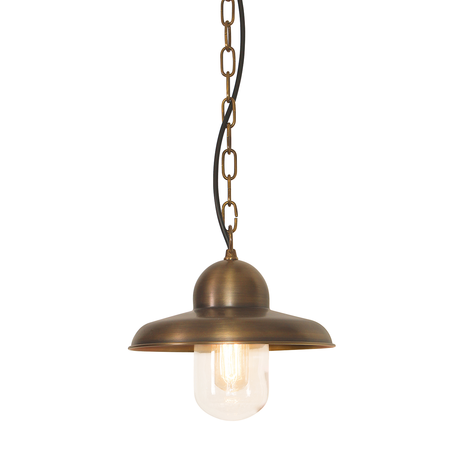 Lampa suspendata Somerton 1 Light Chain Lantern – Aged Brass