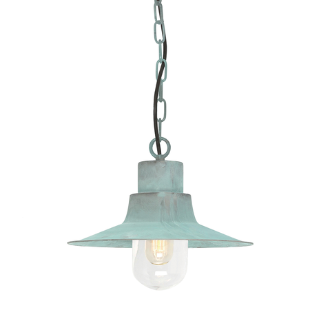 Lampa suspendata Sheldon 1 Light Chain Lantern – Verdigris