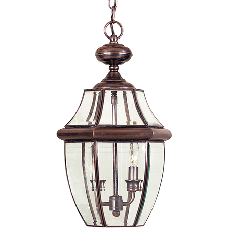 Lampa suspendata Newbury 2 Light Large Chain Lantern – Aged Copper