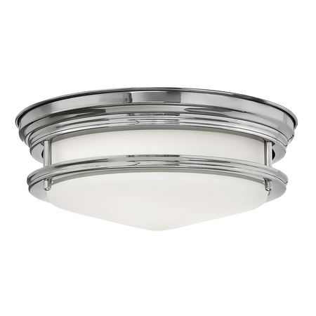 Corp de iluminat decorativ pentru exterior, hadrian 2 light flush mount – opal glass – chrome