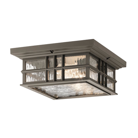 Corp de iluminat decorativ pentru exterior, Beacon Square 2 Light Flush Mount