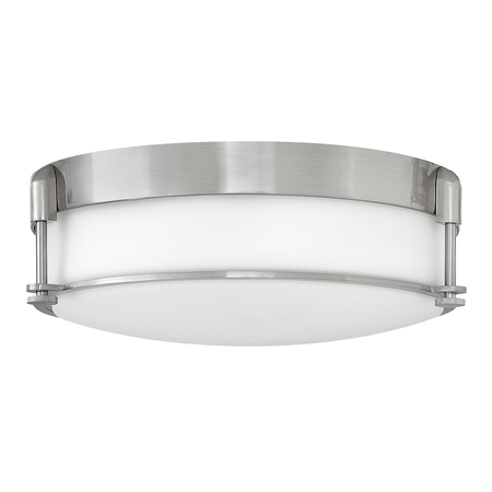 Corp de iluminat decorativ pentru exterior, Colbin 3 Light Medium Flush Mount – Brushed Nickel