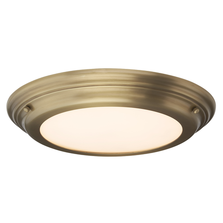 Corp de iluminat decorativ pentru exterior, Welland 1 Light Flush Light – Aged Brass