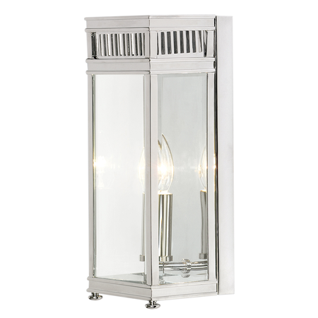 Corp de iluminat decorativ pentru exterior, Holborn 1 Light Half Lantern Small – Polished Chrome