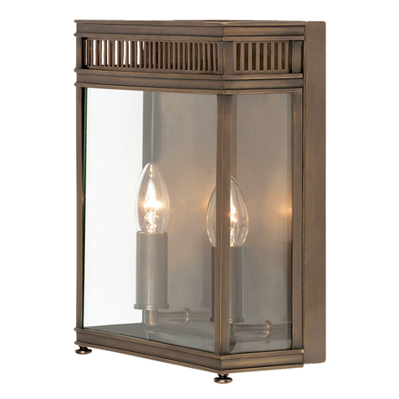 Corp de iluminat decorativ pentru exterior, Holborn 2 Light Half Lantern Medium – Dark Bronze