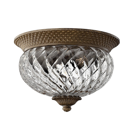 Corp de iluminat decorativ pentru exterior, Plantation 2 Light Small Flush – Pearl Bronze