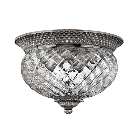 Corp de iluminat decorativ pentru exterior, Plantation 2 Light Small Flush – Polished Antique Nickel