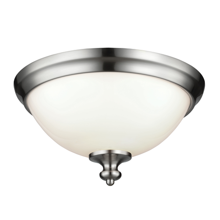 Corp de iluminat decorativ pentru exterior, Parkman 2 Light Flush Mount – Brushed Steel