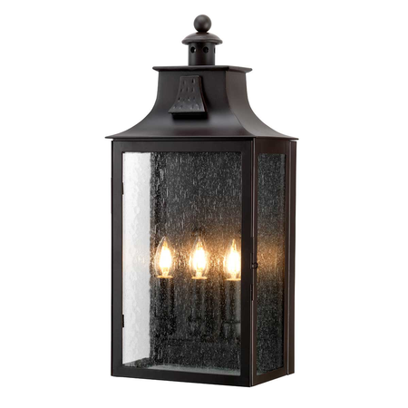 Corp de iluminat decorativ pentru exterior, Balmoral 3 Light Wall Lantern