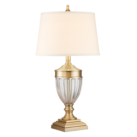 Veioza dennison 1 light table lamp – brushed brass