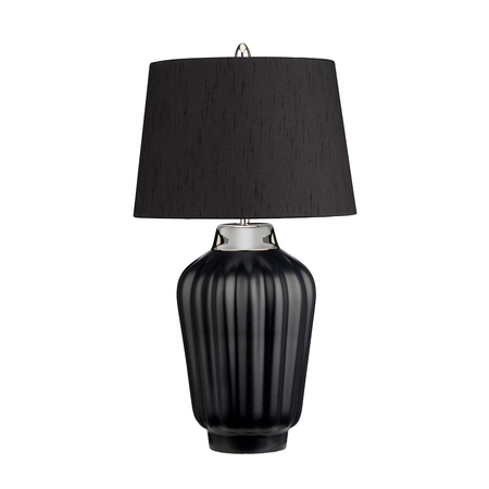 Veioza Bexley 1 Light Table Lamp – Black & Polished Nickel