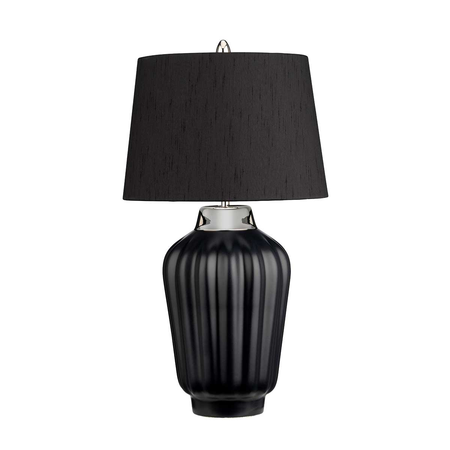 Veioza bexley 1 light table lamp – black & polished nickel