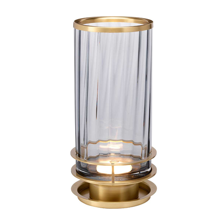 Veioza Arno Table Lamp – Smoke – Aged Brass