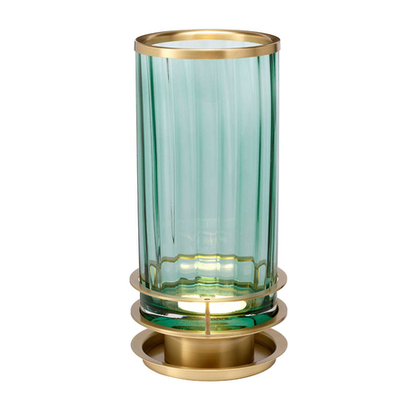 Veioza Arno Table Lamp – Green – Aged Brass