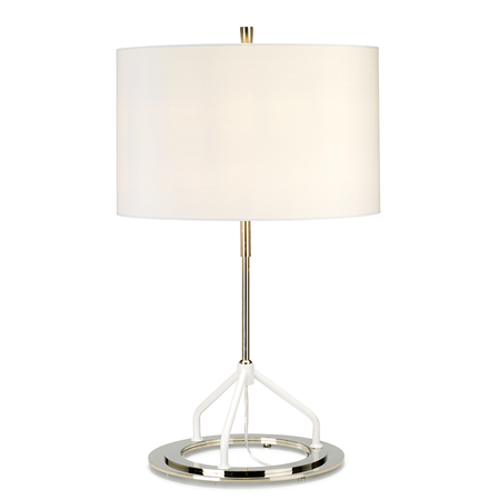 Veioza Vicenza Table Lamp – White Polished Nickel