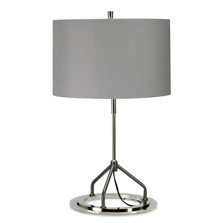 Veioza Vicenza Table Lamp – Dark Grey Polished Nickel