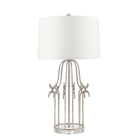 Veioza stella 1 light table lamp – distressed silver