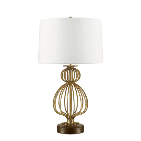 Veioza lafitte 1 light table lamp – distressed gold